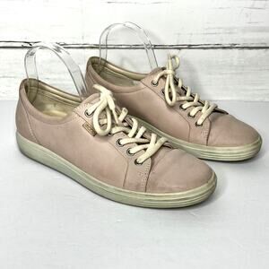 Ecco Soft 7 Blush Pink Low Top Sneakers Shoe Size 11